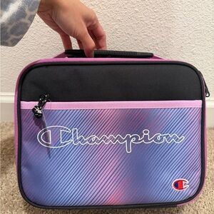 “New” Champion Black and Purple Lunch Bag